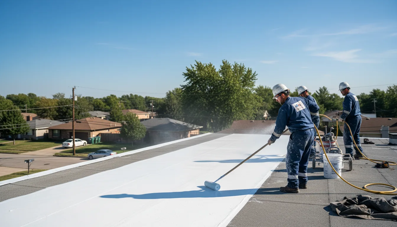 Commercial roof coating in Spooner, WI near me